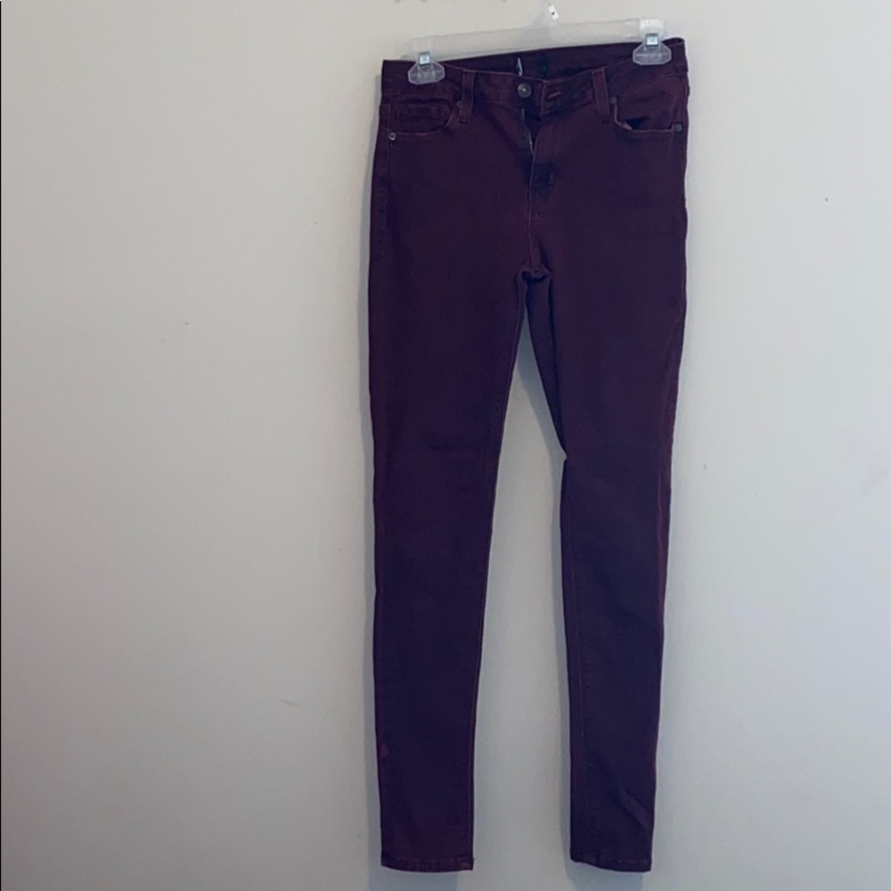 Burgundy Skinny Jeans!